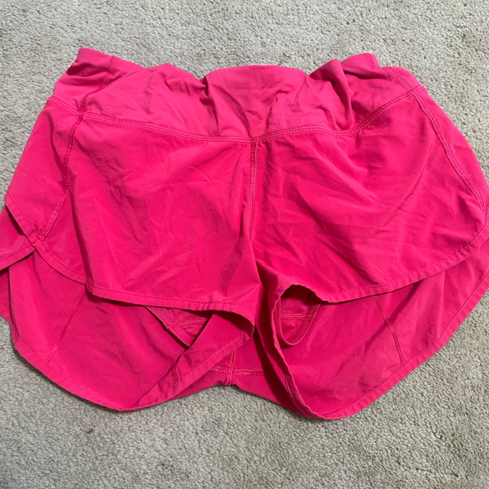 pink lululemon hotty hot shorts 2” inseam
